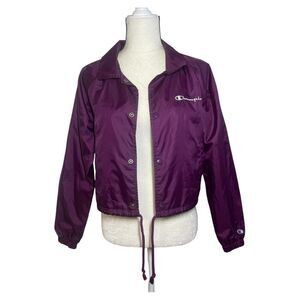 Champion Heritage Cropped Windbreaker Jacket Size Small